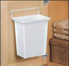 While Looking For A Space Saving Trash I Found This Door Mounted Kitchen Garbage Can On Amazon Com And Think It Bedroom Trash Can Bathroom Trash Can Trash Can