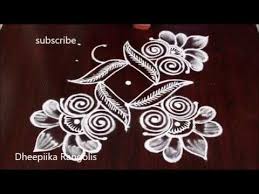 Simple And Easy Rangoli Design With 5x5 Dots Ll Small Daily Kolams Ll Apartment Rangoli Designs Y Rangoli Designs Rangoli Border Designs Easy Rangoli Designs