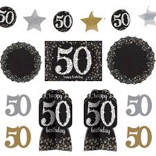 Check out our 50th birthday banner selection for the very best in unique or custom, handmade pieces from our banners & signs shops. 50th Birthday Room Decorating Kit 10pc Sparkling Celebration Party City