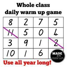 Have fun while developing early math facts, numeracy, and a love of learning. Cross It Basic Addition Facts Warm Up Game Perfect For Whole Class Or Small Group Learning Multi Level Kindergarten Math Games Warm Up Games Math Games