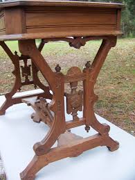 Eastlake Leather Top Single Drawer Writing Desk Table Pin And Cove 1870 S 80 S In Antiques Furniture Dressers Vanities 1800 1899 Ebay Pinterest