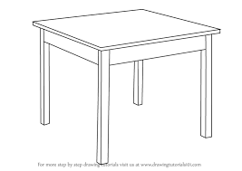 Learn How To Draw A Table Furniture Step By Step Drawing Tutorials Drawing table png & psd images.