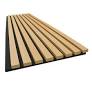 OEM natural oak slat wood wall panels manufacturer from slatsolution.com