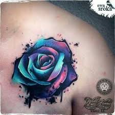 Black And Blue Roses Tattoo Purple Blue Water Colour Rose Tattoo Tattoos Up Tattoos Tattoos For Women