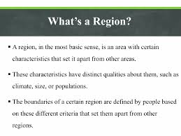 Types and delineation of regions ppt | PPTX