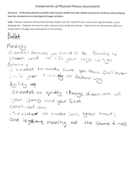 The following should be considered important health related fitness components because if you improve on all five components you are likely to stay . Written Response Fitness At The Australian Curriculum