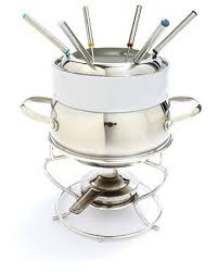 Stainless Steel Fondue Set From Sur La Table Looks Like A Double Boiler Style Fondue Pot That Might Be A Real Specialty Cookware Wedding Preparation Mauviel