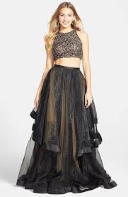 Terani Couture Beaded Top Organza Two Piece Ballgown Terani Couture Nordstrom Prom Dresses Couture Dresses