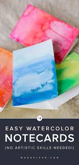 A great way to practice your watercolors while also creating your very own, personalized greeting cards. Five Trendy Summer Diy Projects Follow The Yellow Brick Home Watercolor Greeting Cards Greeting Cards Diy Diy Watercolor
