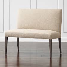 Banquettes, upholstered commercial seating, wall panels, banquette seating, booths for architectural millwork. Miles 42 Upholstered Small Dining Banquette Bench Reviews Crate And Barrel