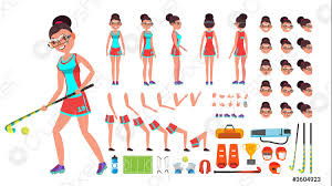 Maybe you would like to learn more about one of these? Campo Jugador De Hockey Femenino Vector Animacion Creacion Vector De Stock Crushpixel
