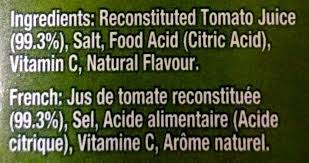 Before consumption tomatoes are acidic. Tomato Juive Golden Circle 1l