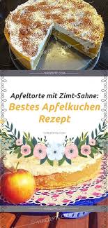 Apfeltorte Mit Zimt Sahne Bestes Apfelkuchen Rezept 1k Rezepte Best Apple Pie Easy Cake Decorating Food