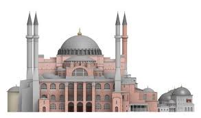 Hagia Sophia Constantinople Byzantine Empire 3d Model Bizans Mimarisi Hagia Sophia Mimari Cizimler