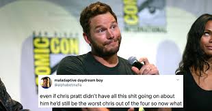 Chris pratt is someone who knows how to shrink and expand accordingly to the narrow and difficult path of a hollywood career. Chris Pratt Here S Why Chris Pratt Is The Worst Chris In Hollywood