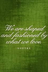 We Are Shaped And Fashioned By What We Love Goethe 01 28 16 People Quotes Inspirational Quotes Sayings