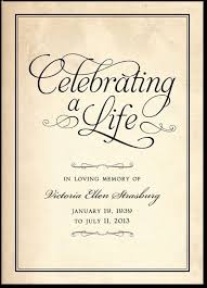 Funeral Announcement Memorial Service Invitation Memorial Program Celebration Of Life
