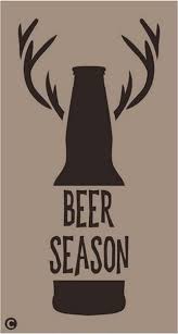 Primitive Stencil Beer Season Rustic Cabin Camping Deer Antlers Man Cave Crafts Home Arts Amp Crafts Decorat Beer Season Man Cave Crafts Man Cave Decor