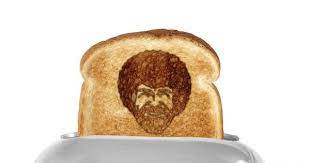 My friends, this product is exactly as it sounds. Toast Bob Ross Face Onto Your Freshly Baked Bread 95 7 The Hog