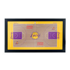 The staples center opened in 1999 to the los angeles lakers, los angeles clippers, and the los angeles kings. Los Angeles Lakers Official Nba Court Framed Plaque Walmart Com Walmart Com