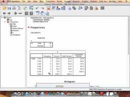Frequency Distribution Spss Youtube Distribution Histogram