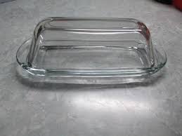 Glass Butter Dish Vintage Butter Dish Simple Farmhouse Decor Etsy In 2020 Butter Dish Glass Dishes Farmhouse Decor
