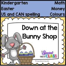 Down At The Bunny Shop Pocket Chart