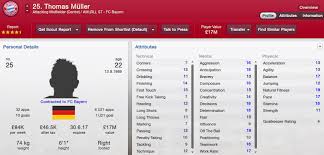 Sometimes thomas goes by various nicknames including mueller susan mueller thomas and thomas p mueller. Fm 2013 Player Profile Thomas Muller Football Manager Stories