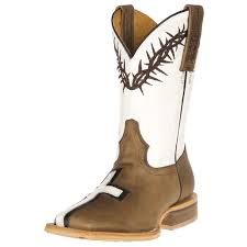 Tin Haul Footwear Boys Tin Haul Crosses John 316 With Barbed Wire Boot Walmart Com