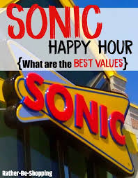 Sonic Happy Hour Info Tips What Drinks Are The Best Value Sonic Happy Hour Sonic Drinks Happy Hour Drinks