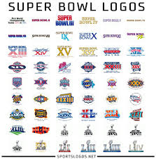 Super bowl logos often use a patriotic red, white and blue palette. Chris Creamer On Twitter Every Super Bowl Logo Ever Creativity Dies At 45 Nfl Superbowl Https T Co 34ghvizqml