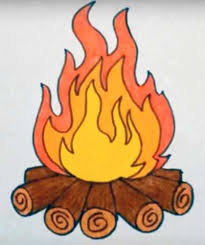 How To Draw Fire Fire Drawing Art Drawings For Kids Campfire Drawing