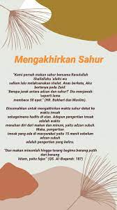 Sahur Puasa Ramadhan Di 2020 Membaca Ayat