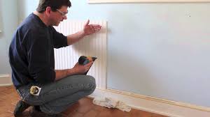 Hardwood embossed vine panel moulding using house of fara 3/8 in. How To Design And Install Chair Rail Bead Board Wainscoting Youtube