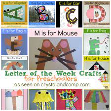 If you choose to follow up with crafts or activities with the letter focus, choose ones your child relates to so the connections come naturally. Letter Of The Week Crafts For Preschoolers