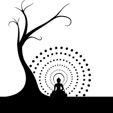 Black And White Acrylic Painting Buddha Black Buddha Card Buddha Painting Buddha Painting Canvas Cool Art Drawings