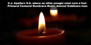 Mesaj De Condoleanțe C J Apaserv S A C