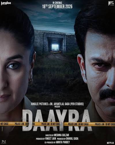 Kareena Kapoor Khan and Prithviraj Sukumaran's intense face-off takes  centre stage in the new poster of #Daayra! 🔥 Daayra arrives in cinemas on  18 September 2026. Positioned on opposite sides of a