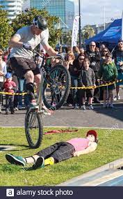 Bike Stunts High Resolution Stock Photography And Images Alamy