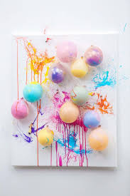Diy Paint Balloon Art Canvas Makeful Balloon Painting Art Birthday Painting Birthday Party
