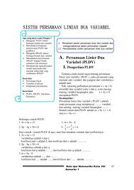 Materi program linear pengertian rumus contoh soal. Sistem Persamaan Linear Dua Variabel Dan Dalam Kehidupan Sehari Hari Flip Ebook Pages 1 14 Anyflip Anyflip