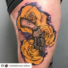 Back of thigh tattoo for women 2. Best Gun Tattoo Meaning And Ideas Chhory