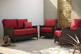 Sumatra 3 Piece Conversation Sofa Set In Chilli Red Garden Furniture Asda Direct Sofa Set Conversation Sofa Furniture