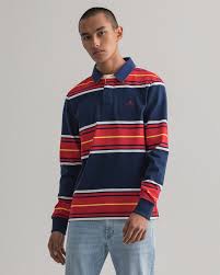 Rugby polo shirt mens this team rugby polo shirt is crafted with a fold over collar and a 2 button fastening placket. Rugbyshirts Online Kaufen Gant Onlineshop Gant