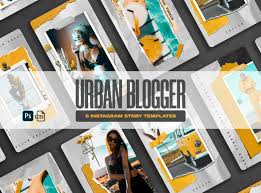 How to create presets for instagram stories & igtv in adobe premiere pro cc. Urban Instagram Story Templates In Social Media Templates On Yellow Images Creative Store
