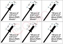 thecoolio 300pcs of assorted blind pop rivets in three sizes