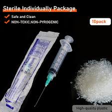 Amazon.com: 10 Pack 5ml/cc Disposable Luer Lock Lab Syringes ...
