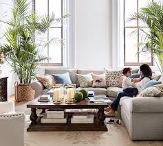 Lorraine Coffee Table Hewn Oak Potterybarn Pottery Barn Living Room Living Room Designs Family Room Design