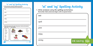 Check out these free vowel digraph worksheets to learn more than the basics of english and get to these instances are referred to as vowel digraphs. Oi And Oy Words Worksheet Literacy Grapheme Resource
