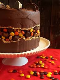 Peanut Butter Chocolate Fault Line Cake In 2020 Chocolate Cake Frosting Chocolate Cake Designs Cake